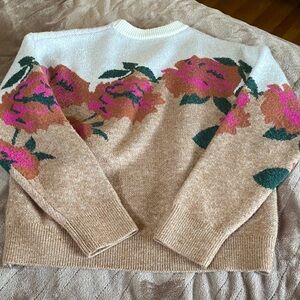 Floral sweater